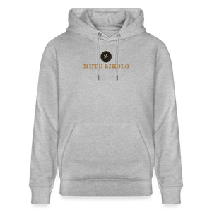 Sweat à capuche bio Mutu Likolo Unisexe - gris chiné