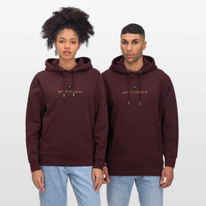 Sweat à capuche bio Mutu Likolo Unisexe - maroon