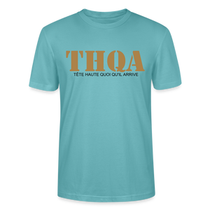 THQA T-shirt bio Unisexe - turquoise pastel
