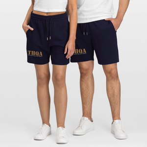 THQA Short de jogging bio unisexe - marine foncé