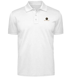 Polo blanc Mutu Likolo – Collection Résilience | White polo shirt Mutu Likolo – Resilience Collection
