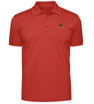 Polo rouge Mutu Likolo – Collection Résilience | Red polo shirt Mutu Likolo – Resilience Collection
