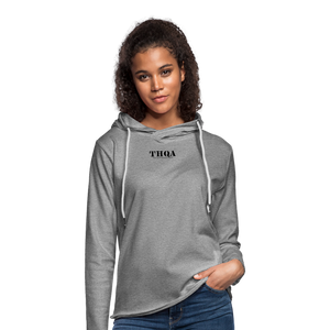 TH Sweat-shirt à capuche léger unisexe BL - gris chiné