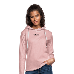 TH Sweat-shirt à capuche léger unisexe BL - rose crème chiné