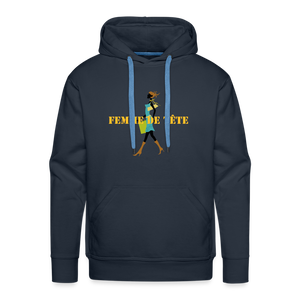 Sweat-shirt à capuche Premium pour Femme de Tête - marine