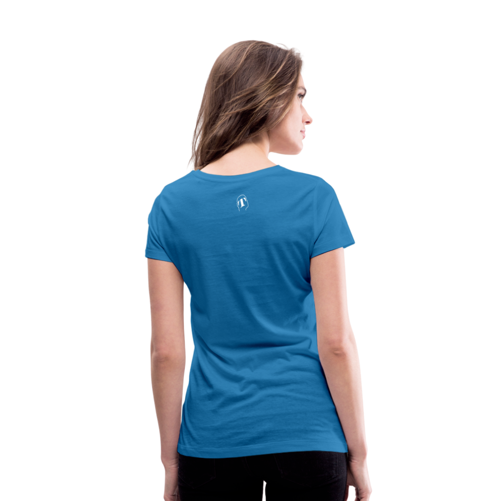 THQA T-shirt bio col V pour  Femme de Tête - bleu paon