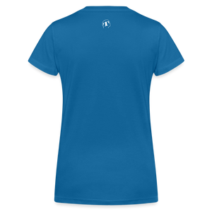 THQA T-shirt bio col V pour  Femme de Tête - bleu paon