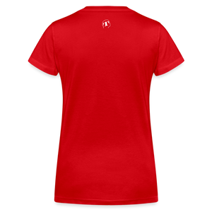 THQA T-shirt bio col V pour  Femme de Tête - rouge