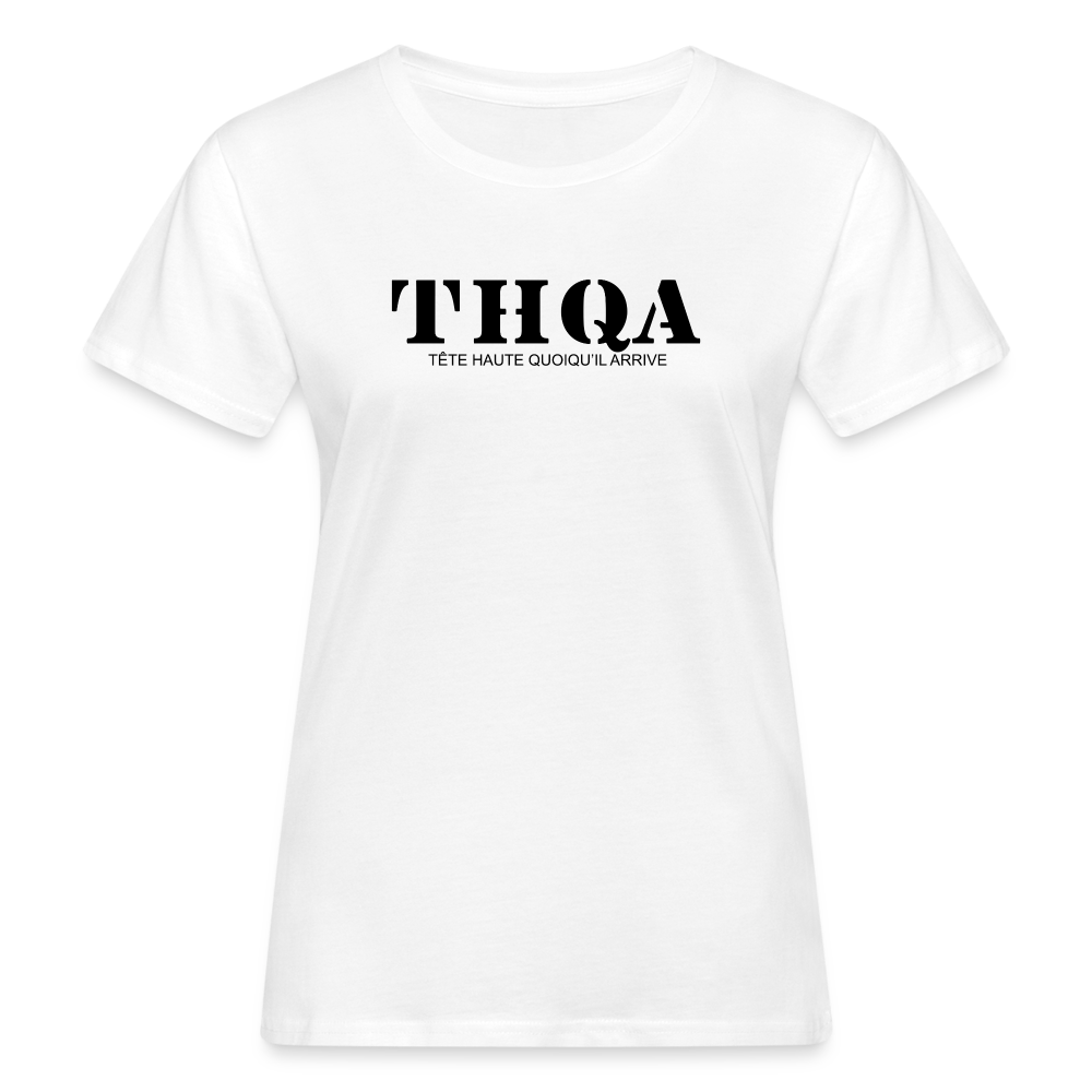 THQA  T-Shirt pour Femme de Tête - blanc