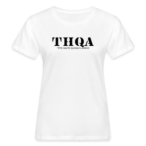 THQA  T-Shirt pour Femme de Tête - blanc