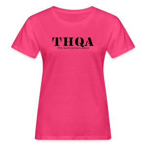 THQA  T-Shirt pour Femme de Tête - rose néon