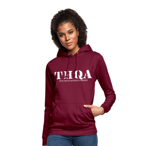 THQA Sweat à capuche pour Femme de Tête - bordeaux