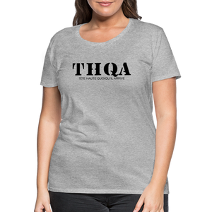 THQA T-shirt Premium pour Femme de Tête - gris chiné