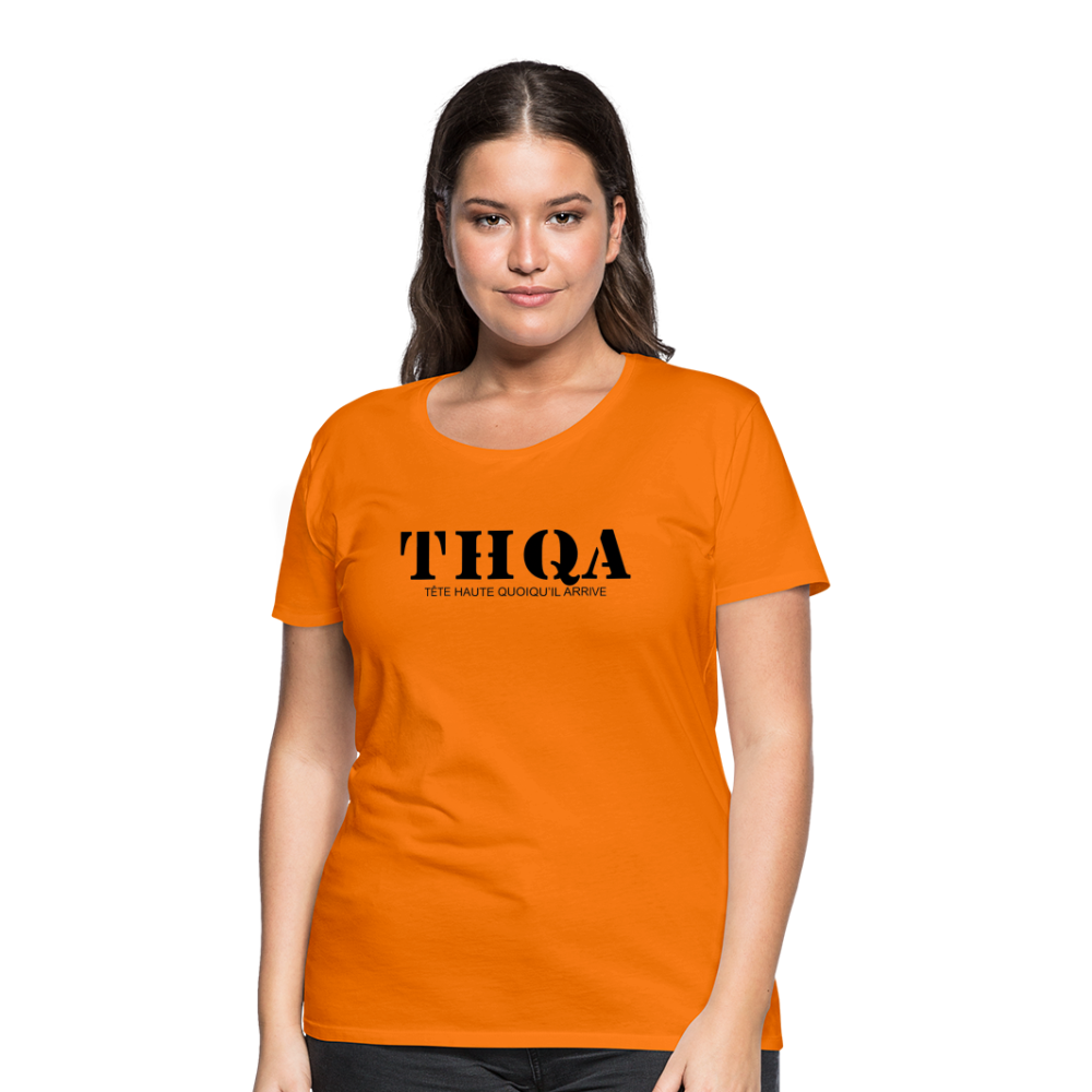 THQA T-shirt Premium pour Femme de Tête - orange