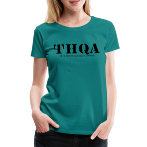 THQA T-shirt Premium pour Femme de Tête - bleu diva