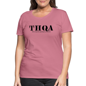 THQA T-shirt Premium pour Femme de Tête - mauve