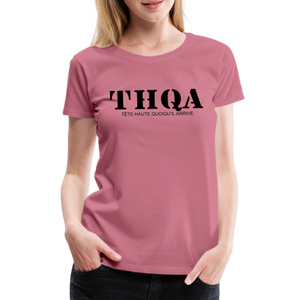 THQA T-shirt Premium pour Femme de Tête - mauve