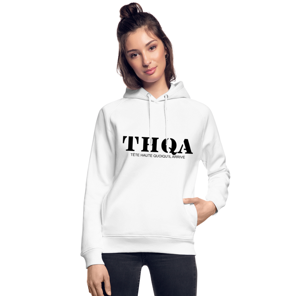 THQA Sweat à capuche bio unisexe wt - blanc