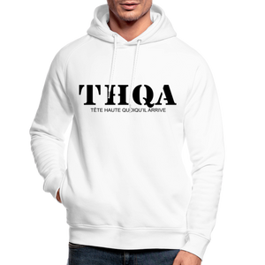 THQA Sweat à capuche bio unisexe wt - blanc