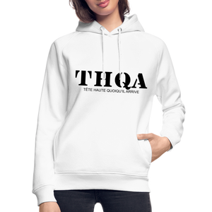 THQA Sweat à capuche bio unisexe wt - blanc