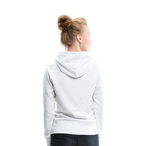 Sweat-shirt à capuche Premium pour Femmes de Tête - blanc