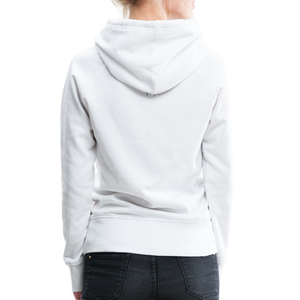 Sweat-shirt à capuche Premium pour Femmes de Tête - blanc