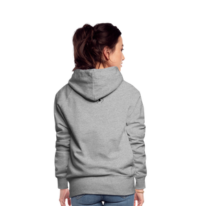 Sweat-shirt à capuche Premium pour Femmes de Tête - gris chiné