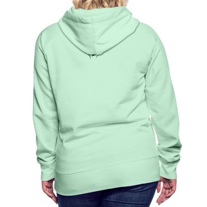 Sweat-shirt à capuche Premium pour Femmes de Tête - vert clair menthe