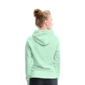 Sweat-shirt à capuche Premium pour Femmes de Tête - vert clair menthe