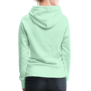 Sweat-shirt à capuche Premium pour Femmes de Tête - vert clair menthe