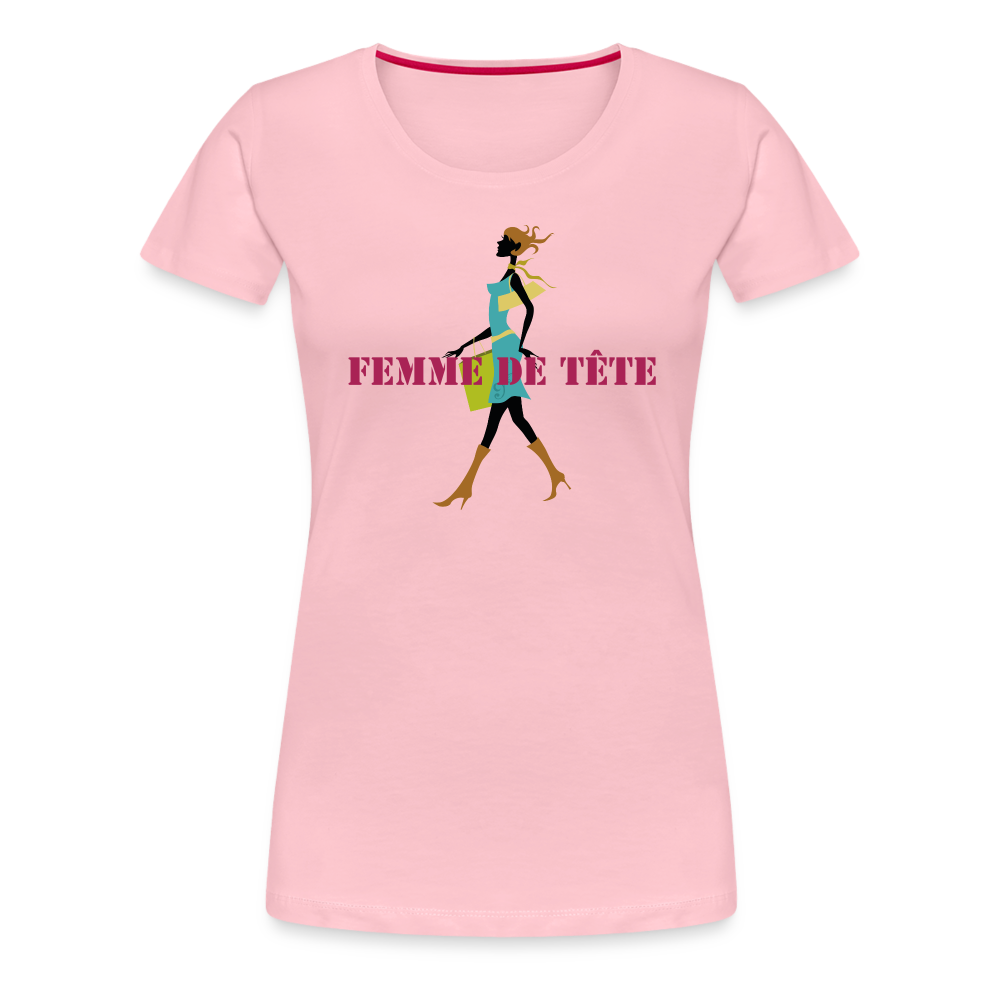 T-shirt Premium Femme de Tête - thqa - rose liberty