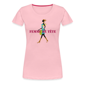 T-shirt Premium Femme de Tête - thqa - rose liberty