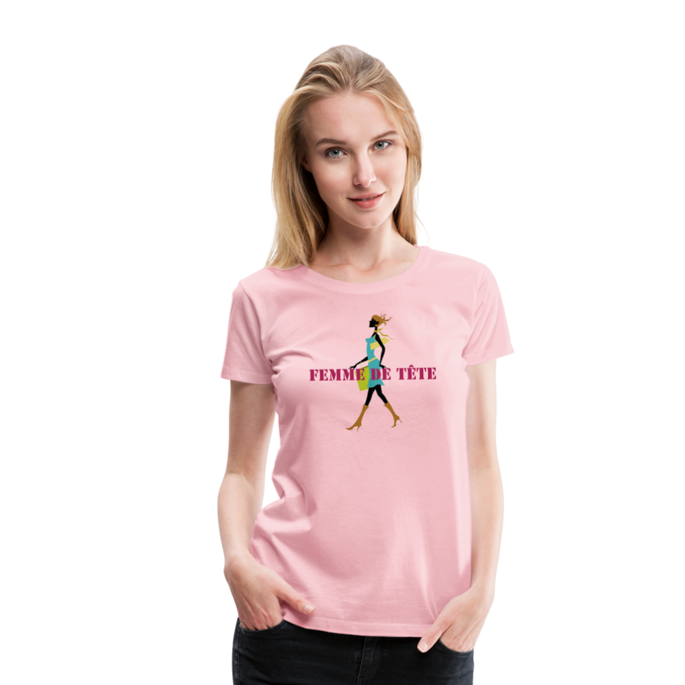 T-shirt Premium Femme de Tête - thqa - rose liberty