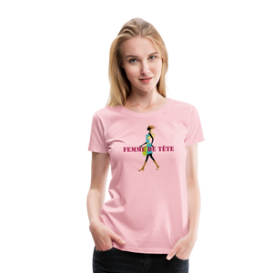 T-shirt Premium Femme de Tête - thqa - rose liberty