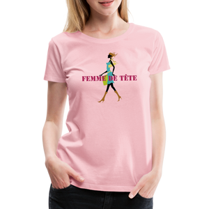 T-shirt Premium Femme de Tête - thqa - rose liberty