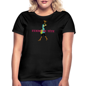 T-shirt Femme de Tête - thqa - noir