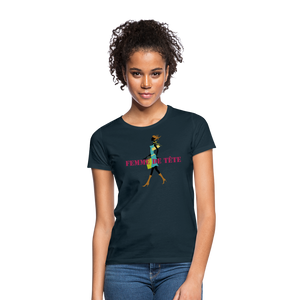 T-shirt Femme de Tête - thqa - marine