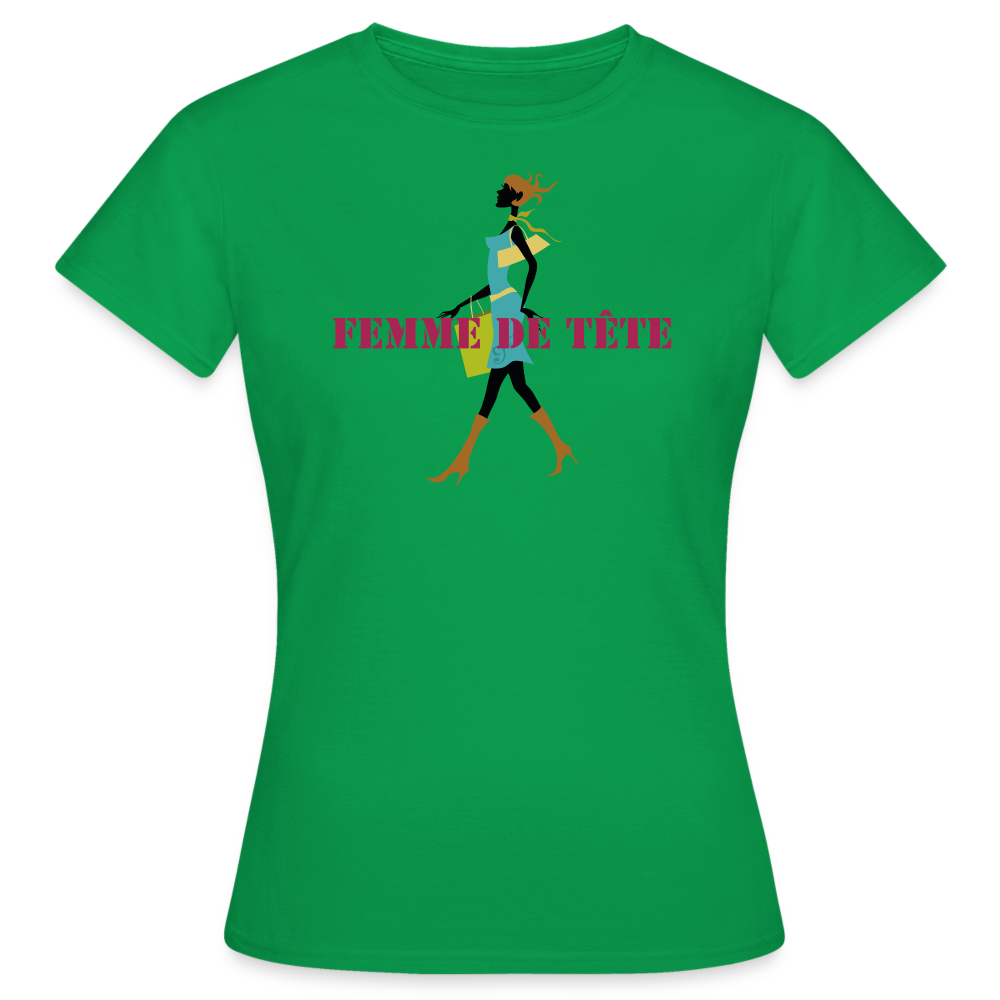 T-shirt Femme de Tête - thqa - vert