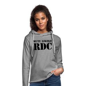 Sweat-shirt à capuche léger unisexe ML RDC - gris chiné