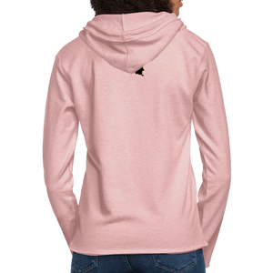 Sweat-shirt à capuche léger unisexe ML RDC - rose crème chiné