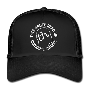 t^te haute Trucker Cap - noir/noir