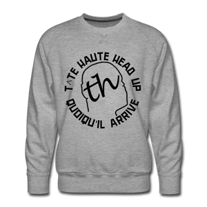 TH Sweat ras-du-cou Premium Homme BLACK - gris chiné