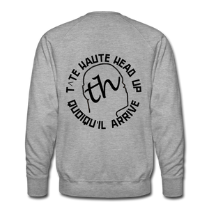 TH Sweat ras-du-cou Premium Homme BLACK - gris chiné