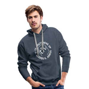 TH Sweat-shirt à capuche Premium pour hommes 1 - bleu jeans