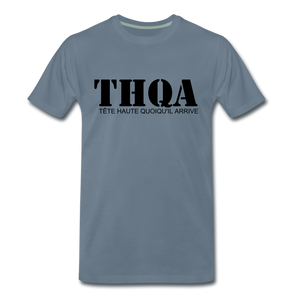 THQA T-shirt Premium Homme BLK - gris bleu