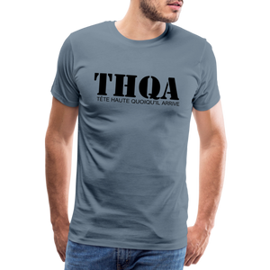 THQA T-shirt Premium Homme BLK - gris bleu