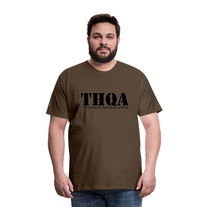 THQA T-shirt Premium Homme BLK - marron bistre