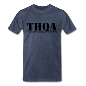 THQA T-shirt Premium Homme BLK - bleu chiné