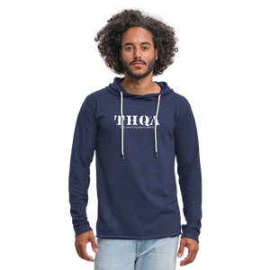 TH Sweat-shirt à capuche léger unisexe wt - marine chiné