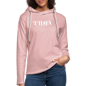 TH Sweat-shirt à capuche léger unisexe wt - rose crème chiné